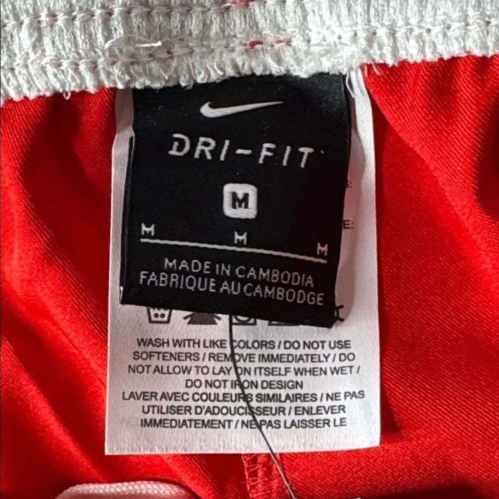 Women’s Nike Red Sport Shorts Dri-Fit AJ1266-657 Loose Fit Size M NWT